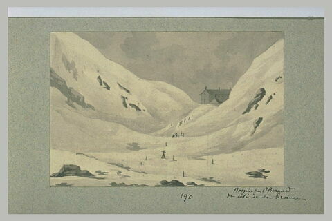 Vue de l'hospice du Mont Saint-Bernard, image 2/2