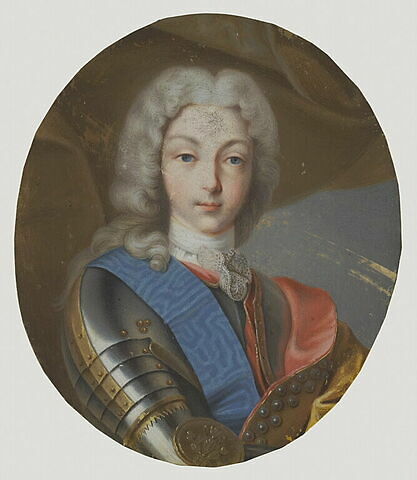 Portrait d'un homme en buste, habillé d'une armure