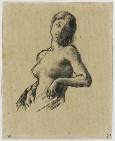 Buste de jeune fille nue