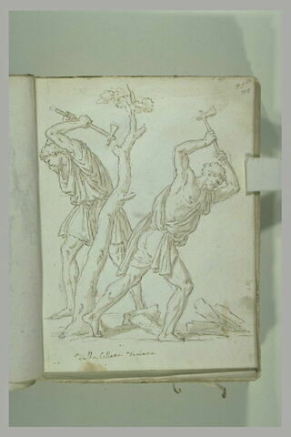 Deux hommes maniant des haches, image 2/2