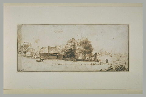 Ferme avec grange à foin en contrebas du Diermedijk, près d'Amsterdam, image 2/2