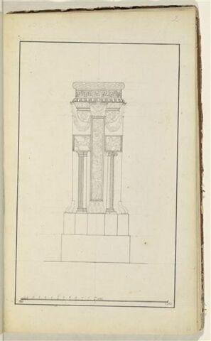 Etude d'un élément d'architecture d'époque empire