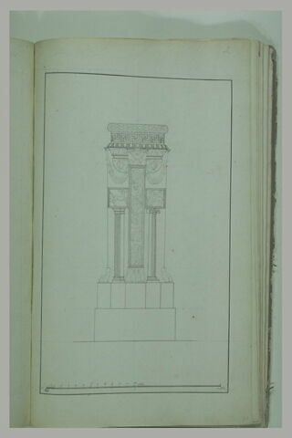 Etude d'un élément d'architecture d'époque empire, image 2/2