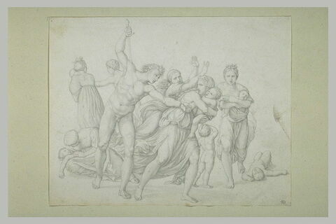 Etude d'après 'Le Massacre des Innocents', gravure de (...) d'après Raphaël