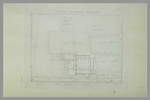 Plan de l'ancien couvent des petits Augustins, image 2/7