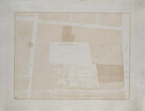 Plan du Musée des Monuments Français en 1818.