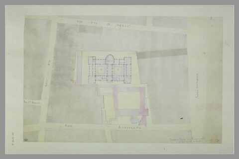 Projet pour le Palais de l'Ecole des Beaux-Arts (plan), image 2/2