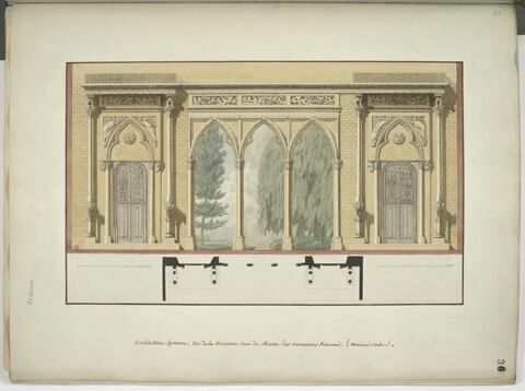 Vue de la troisième cour du Musée des Monuments Français