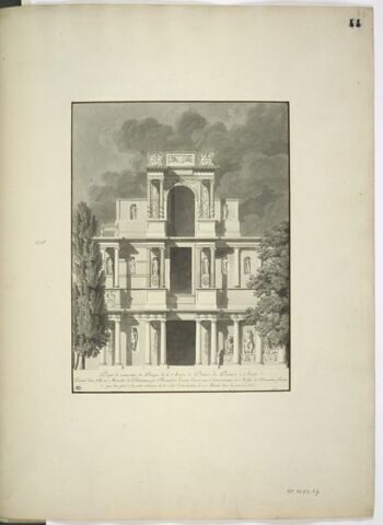 Reconstitution du portique de la maison de Diane de Poitiers à Anet.