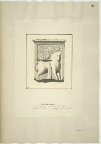 Bas-relief avec le taureau du Zodiaque