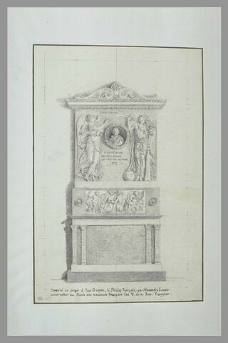Projet de stèle funéraire à Jean, Goujon, image 2/2