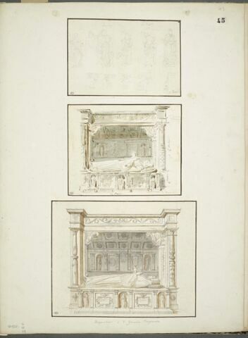 Etudes de personnages et de chapiteaux