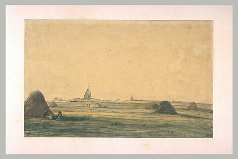 Vue lointaine des Invalides prise de la campagne parisienne, image 2/2