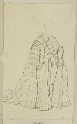 Etude du costume de cérémonie du Lord Maire Sir William Magnay