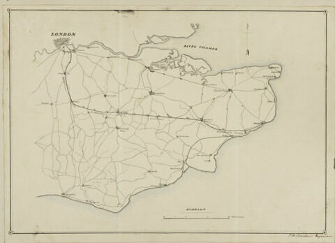 Carte : itinéraire du voyage du roi vers Londres