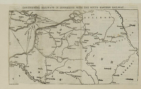 Carte : itinéraire du voyage du roi vers Londres