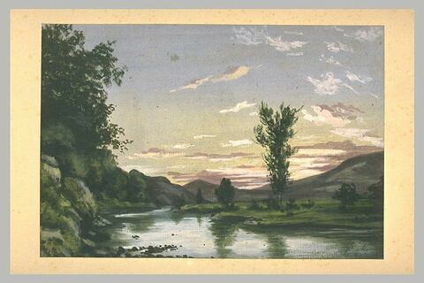 Paysage de montagne avec une rivière