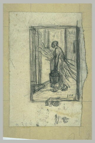 Femme tenant un fagot, image 2/3