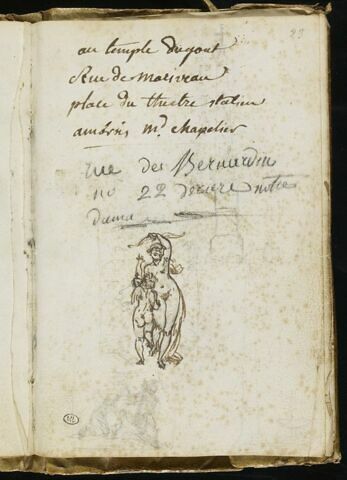 Notes manuscrites et croquis