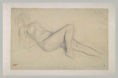 Femme nue, étendue sur le dos, image 2/2