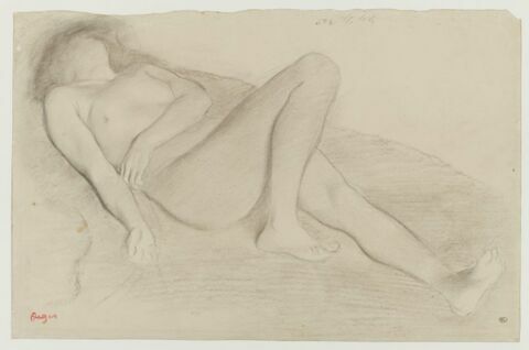 Femme nue, étendue sur le dos