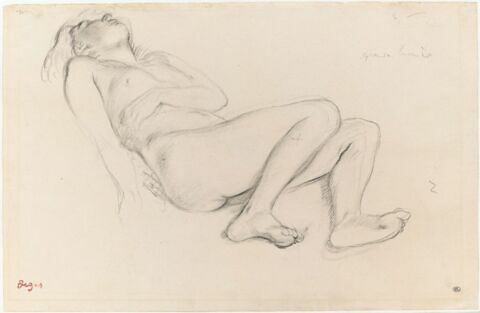 Femme nue, étendue sur le dos