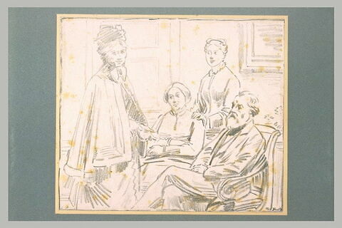 Etude pour le Portrait de la Famille Dubourg