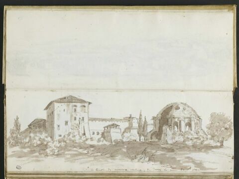 Paysage : temple de Minerve Medica, vu de Saint-Jean-de-Latran, image 2/2