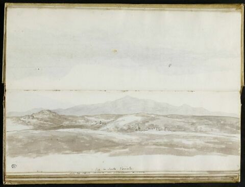 Paysage des environs de Rome, sur la route d'Orvieto, image 2/2