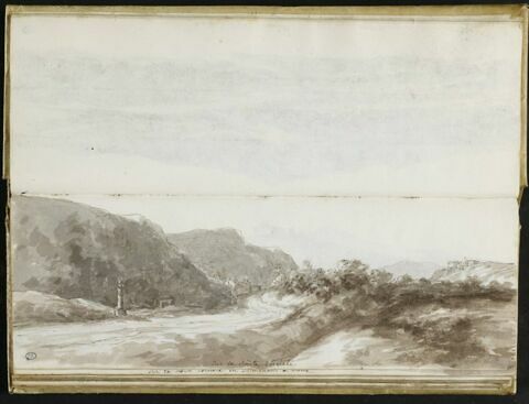 Paysage des environs de Rome, sur la route d'Orvieto, image 2/2