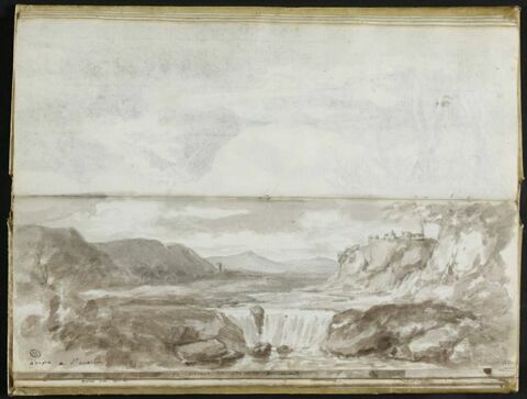 Paysage de cascade d'après Gaspard Dughet, image 2/2