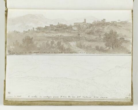 Deux paysages de Tivoli et ses environs