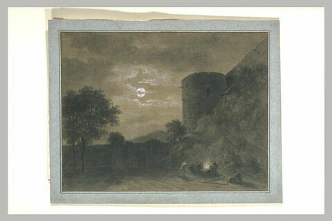 Paysage au clair de lune