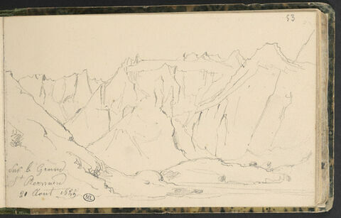 Paysage montagneux sur le Grand-Saint-Bernard