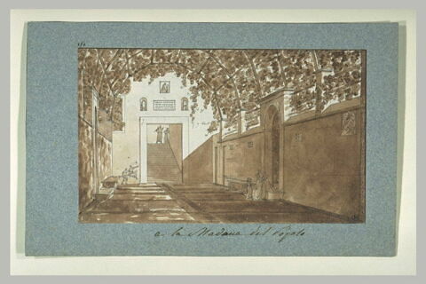 Cour avec vigne en berceau, image 1/1