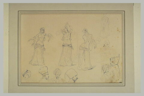 Danseuses orientales, et têtes d'orientaux, image 2/2