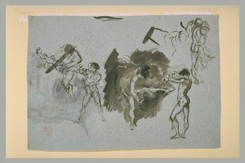 Etudes de danseurs en mouvement, image 2/2