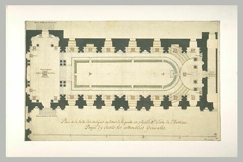 Plan de la salle des Antiques