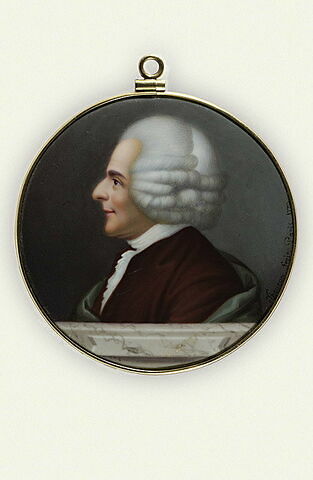 Portrait de Jean Jacques Rousseau, de profil