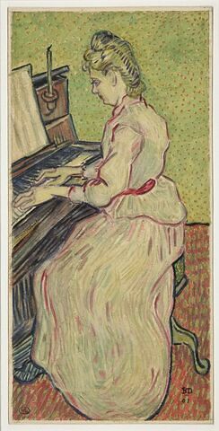 Portrait de mademoiselle Gachet au piano