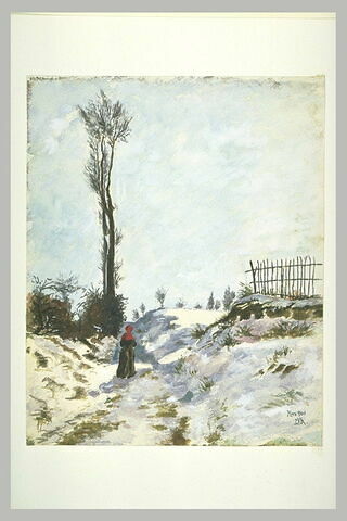 Paysage de neige, 'Chemin creux'