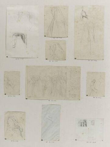 Deux études de tête de femme voilée dans l'encadrement d'une fenêtre, image 2/3