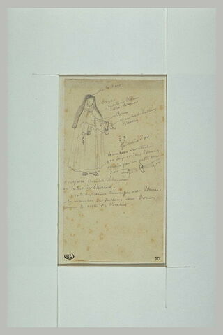 Etude du costume d'une religieuse carmélite