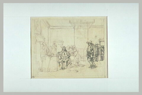 Etude pour 'Charles Ier insulté par les soldats de Cromwell', image 2/2