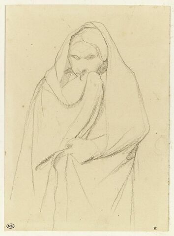 Etude d'une femme voilée