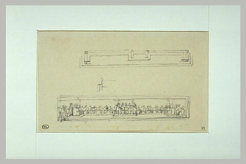 Etudes pour  les figures de l'hémicycle des Beaux-Arts