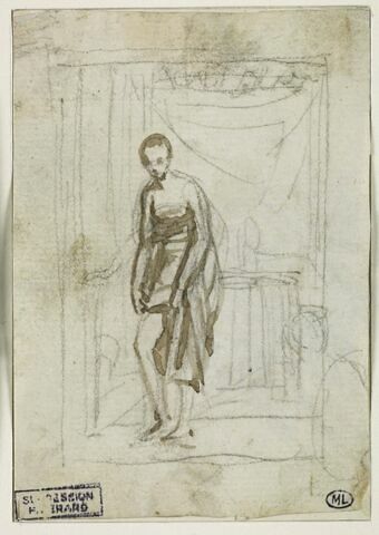 Etude pour le portrait de Juliette Récamier au bain