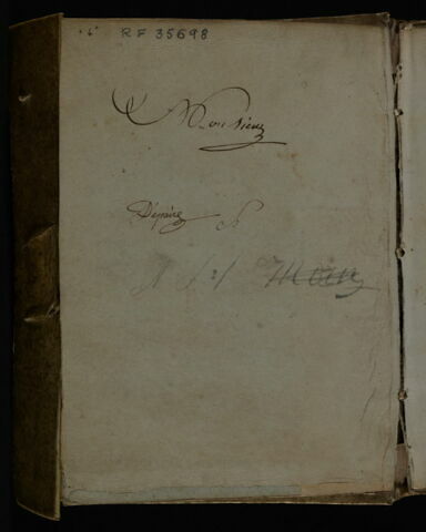 Annotations manuscrites sur la contre-garde supérieure, image 2/2