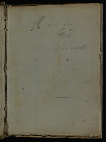 Annotations manuscrites sur la page de garde, image 2/2