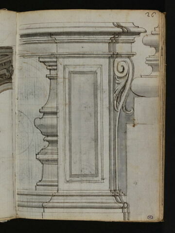 Détail de la balustrade du chœur de la basilique Santi Ambrogio e Carlo al Corso, image 2/2